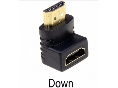 Down 90 degree HDMI Female to Male Angled Adapter