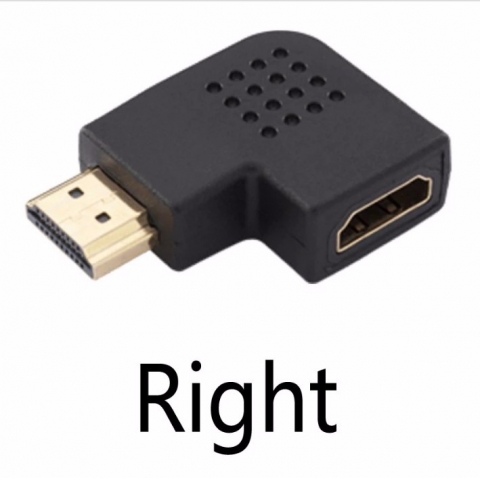 Right 90 degree HDMI Female to Male Angled Adapter