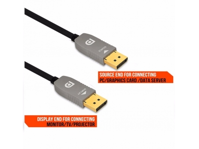 DisplayPort2.0 AOC DP1.4 fiber optic cable