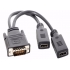 DMS-59 Male to 2 x HDMI Female Adapter