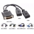 DMS-59 Male to 2 x HDMI Female Adapter