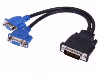 DMS-59 to dual VGA adapter cable video Y splitter cable for Dell OG9438