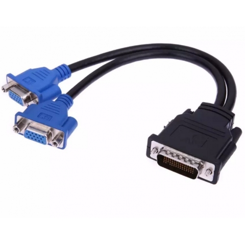 DMS-59 to dual VGA adapter cable video Y splitter cable for Dell OG9438