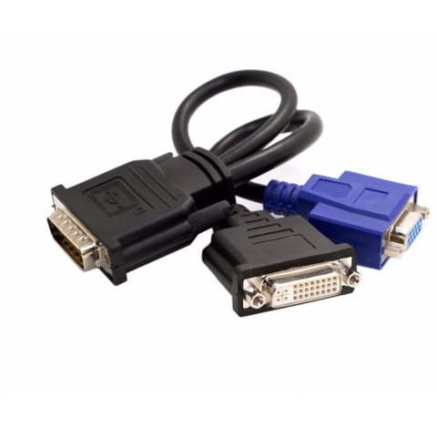 DMS-59 to dual VGA adapter cable video Y splitter cable for Dell OG9438