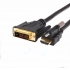 HDMI with Screw to DVI cable hdmi vga adaptor for monitor,TV,computer,media player