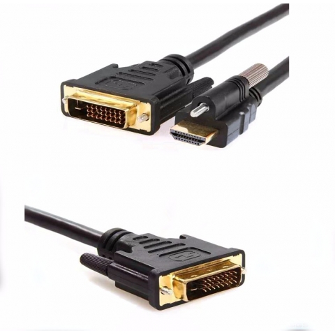 HDMI with Screw to DVI cable hdmi vga adaptor for monitor,TV,computer,media player