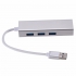 3 Ports USB 3.0 Gigabit Ethernet Lan RJ45 Network Adapter Hub to 1000Mbps Mac PC