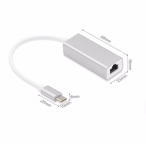 USB3.1 Type-C USB-C to RJ45 Ethernet LAN Adapter Cable USB 3.1 Type c to RJ45 Gigabit Ethernet Port Adapter