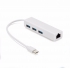 USB 3.1 Type C USB-C 3 Ports Hub with Gigabit Ethernet Network LAN Adapter Multiple for laptop