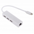 USB 3.1 Type-C to RJ45 100Mbps 3xUSB 2.0 port adapter ethernet adapter hub adapter