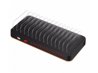 Universal USB Charging Dock Station 15 Port 5V 20A Charger Station Multi Device Charger Universal for Cell Phone android Tablet