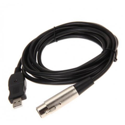 XLR female to USB Male Microphone Mic Link Cable