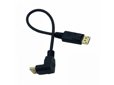 Angle DisplayPort Male to DP Male UP/Down/ Right/ Left angle 90 DP to DP Display Port Male Cable