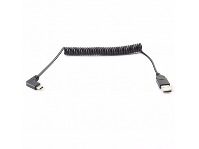 Type-c spring angle USB 3.1 A male to USB 2.0 A Male Extension coiled cable Spiral Kabel Usb C Male Spiral Cable