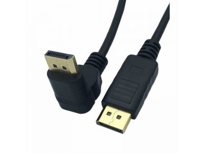 Angle DisplayPort Male to DP Male UP/Down/ Right/ Left angle 90 DP to DP Display Port Male Cable