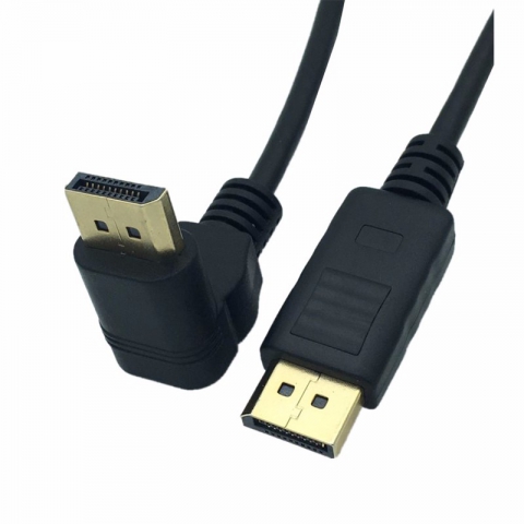 Angle DisplayPort Male to DP Male UP/Down/ Right/ Left angle 90 DP to DP Display Port Male Cable