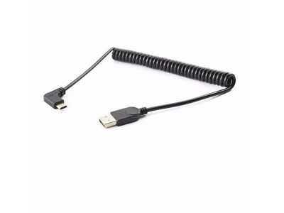 Type-c spring angle USB 3.1 A male to USB 2.0 A Male Extension coiled cable Spiral Kabel Usb C Male Spiral Cable