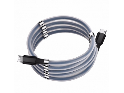 Magnetic USB Cable 5V 2 A Type C Mico USB charger Cable Android USB-C Mobile Phone Charging Data Cable