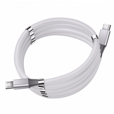 Magnetic USB Cable 5V 2 A Type C Mico USB charger Cable Android USB-C Mobile Phone Charging Data Cable