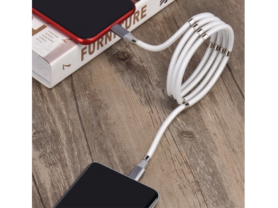 Magnetic Fast Charging Type C 5V 3A Usb multi Charger Data Cable for Andriod Mobile Phone