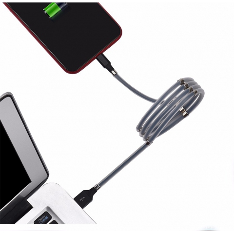 Magnetic Charger Lighting 2.4A Fast Charging Cable For iPhone