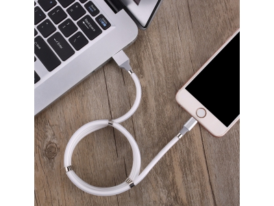 Magnetic Charger Lighting 2.4A Fast Charging Cable For iPhone