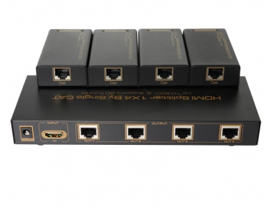 HDMI Splitter 1X4 By Single CAT