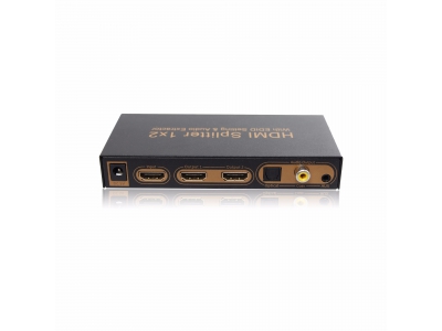 2 Port HDMI Splitter With EDID Setting & ARC & Audio Extractor