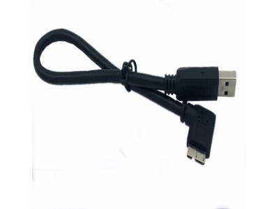 Right Angle USB 3.0 A Male to Micro B Data Sync Cable