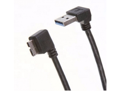 Right Angle USB 3.0 A Male to Micro B Data Sync Cable