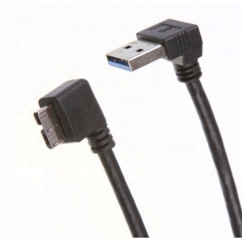 Right Angle USB 3.0 A Male to Micro B Data Sync Cable