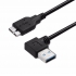 Right Angle USB 3.0 A Male to Micro B Data Sync Cable