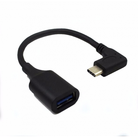 90 Degree angle USB3.1 Male to USB 3.0 A Female USB Type C OTG Cable