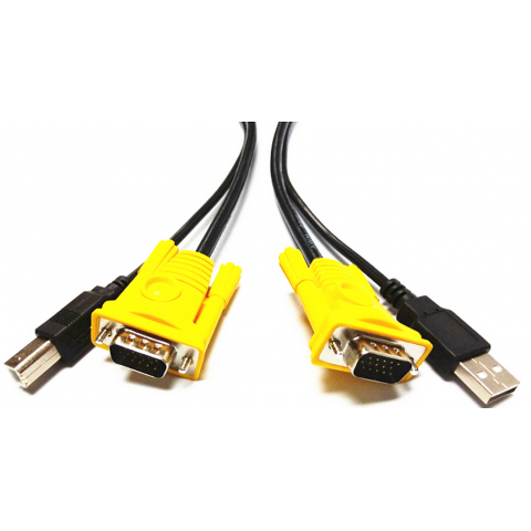 High Quality VGA AM USB2.0 printer KVM Cable