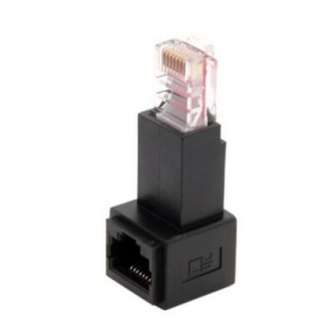 90 Degree Male to Female RJ45 adapter