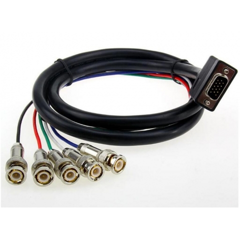 VGA to 5 BNC splitter cable