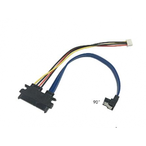 2xSATA 22 pin to 2xSATA 7+15 pin and 4pin power cable