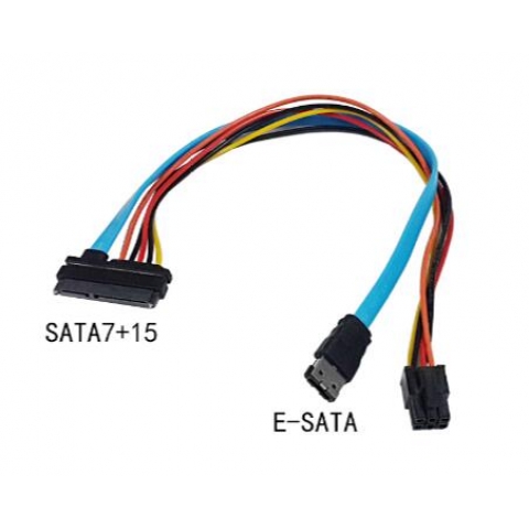 SATA 22 pin to SATA 7+15 pin and harness 4 pin Serial ATA power Cable