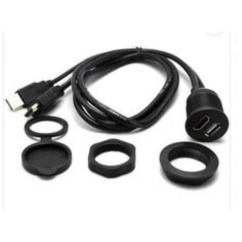 HDMI & USB Extension Cable USB+HDMI Cable for Car Audio Bike Boat Motorcycle Lead Dashboard Cable