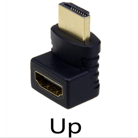Right 90 degree HDMI Female to Male Angled Adapter