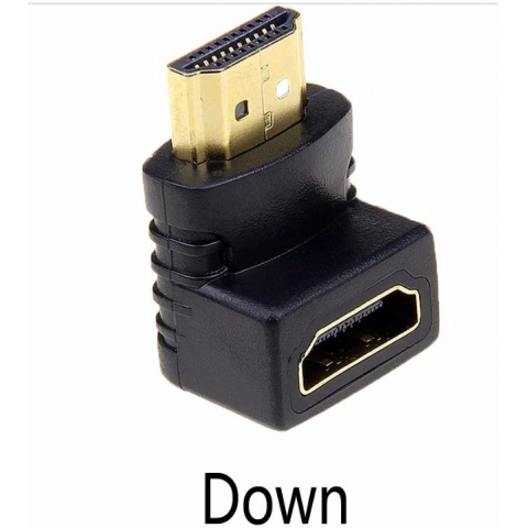 Left 90 degree HDMI Female to Male Angled Adapter