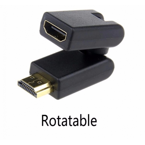 Right 90 degree HDMI Female to Male Angled Adapter