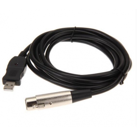 XLR female to USB Male Microphone Mic Link Cable