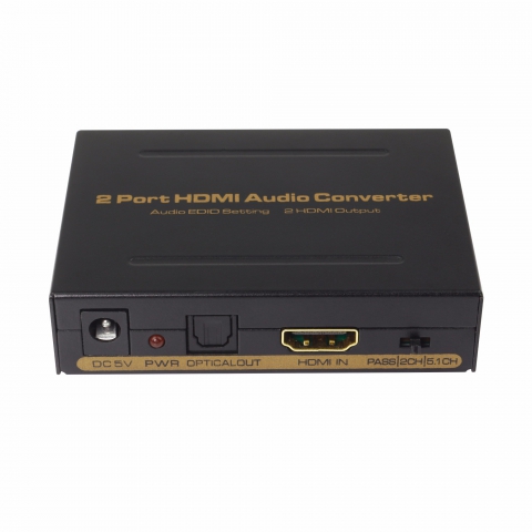 2 Port HDMI Audio Converter  Audio EDID Setting & 2 HDMI Output